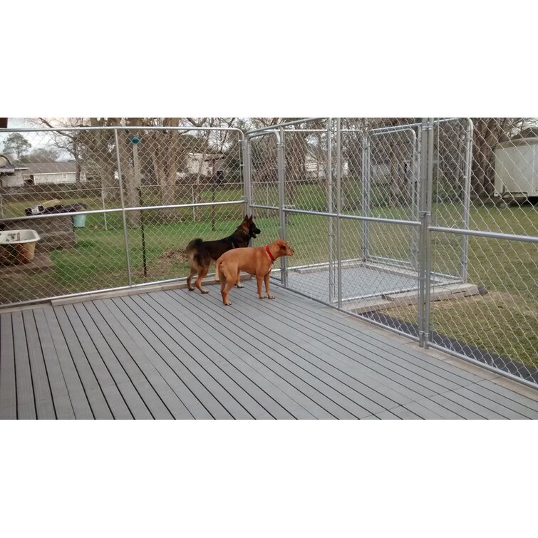 Dog kennel under clearance deck